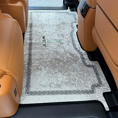 Universal Foot Pad Mats, Wey Gaoshan 7 8 - the-curvature-of-the-middle-row-of-the-original-car-gold