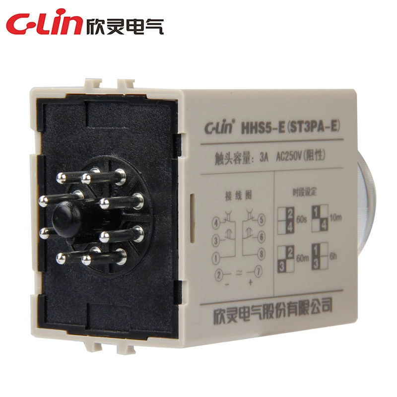 Реле задержки C-LIN Xinling HHS5-E (ST3P A-E) 60s/10m/60m/6H JSZ3A-E