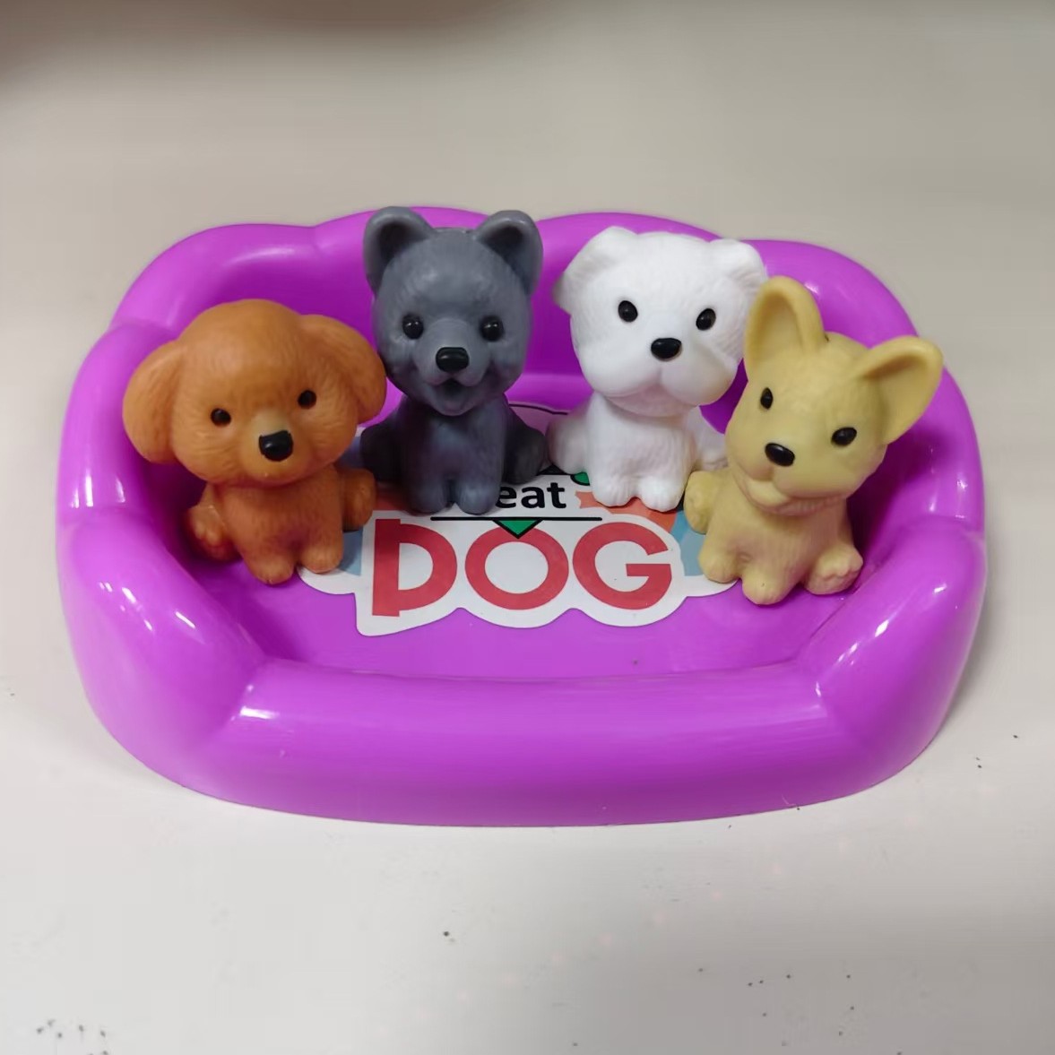 Miniature pet swing diapositivas casa de muñecas gran ventana de perro interactiva casa de juguetes de comercio electrónico fuente de productos