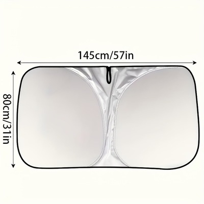 2025新款跨境代发1个夏季可折叠全遮光钛银车折叠遮光|ru