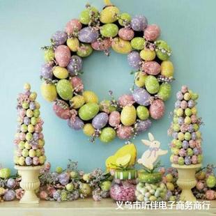 50 Pieces of Easter Foam Spotted Eggs, Party Decoration Spotted Eggs Decoration Homemade