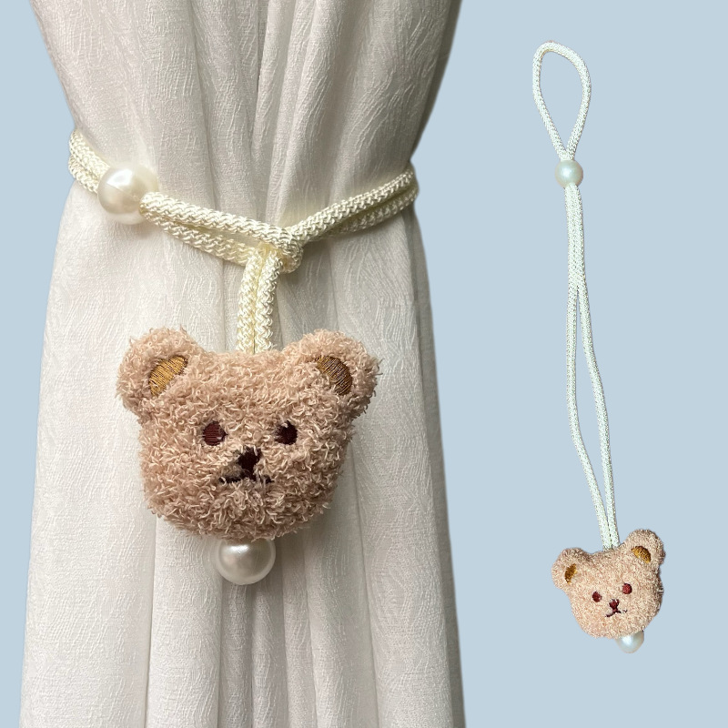 Correas de cortina de flores de dibujos animados TEMU transfronterizas listas para fábrica sin perforación, succión magnética y accesorios de cortina sin instalación image 15
