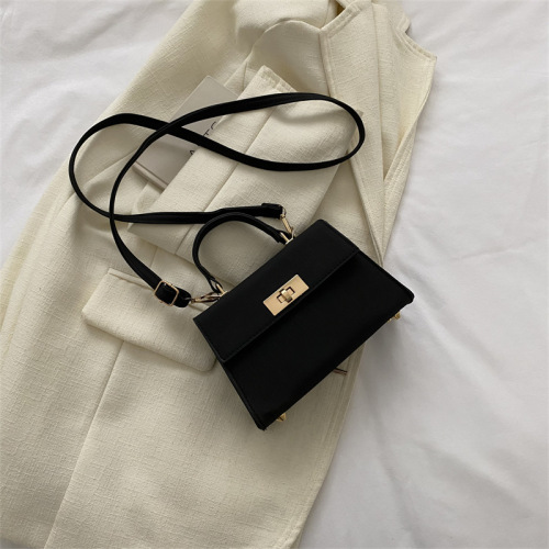 Pure Color Bags  New Women's Fashion Simple Elegant Crocodile Print Crossbody and Shoulder Bag