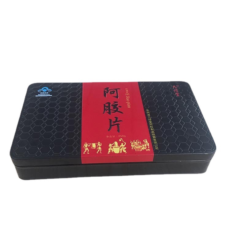 新款设计阿胶铁盒 优选马口铁材质山东铁盒厂直供