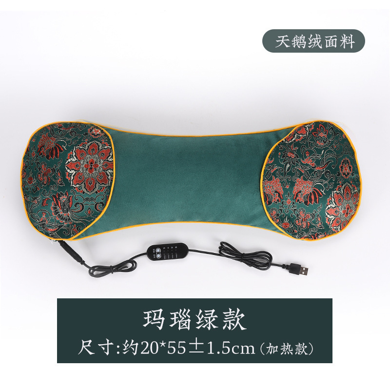 almohada de columna cervical de calentamiento eléctrico moxibustión almohada de hueso de compresión caliente almohada especial para dormir auxiliar otoño invierno