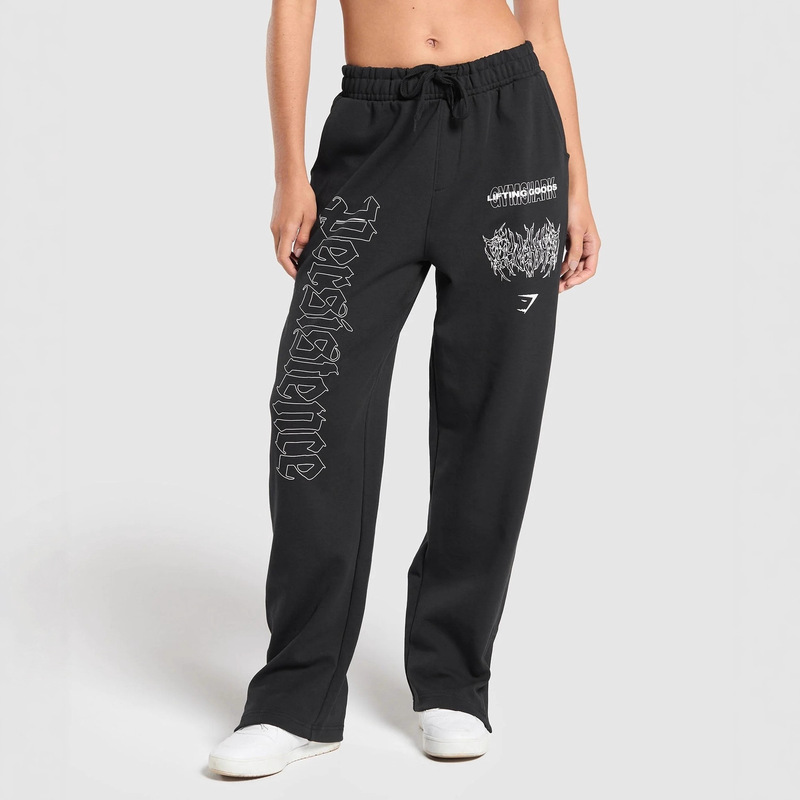 Gymshark Men's Sports Pants Jogger Gym Muscle Bodybuilding Sports Casual Pants Cotton Printed Trousers