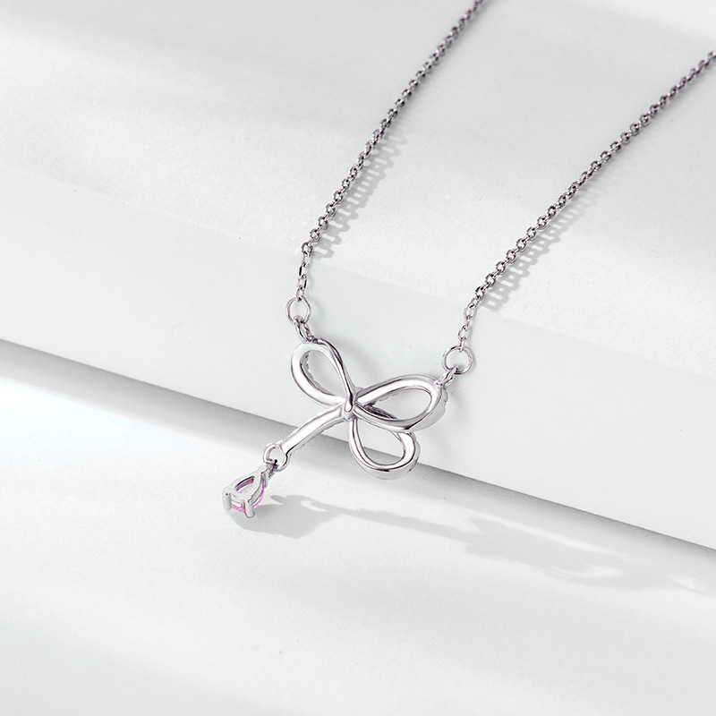 Estilo coreano simple elegante Super collar de cadena de hadas S925 plata esterlina de moda todo fósforo diamante incrustado circón collar de cadena de clavícula para las mujeres