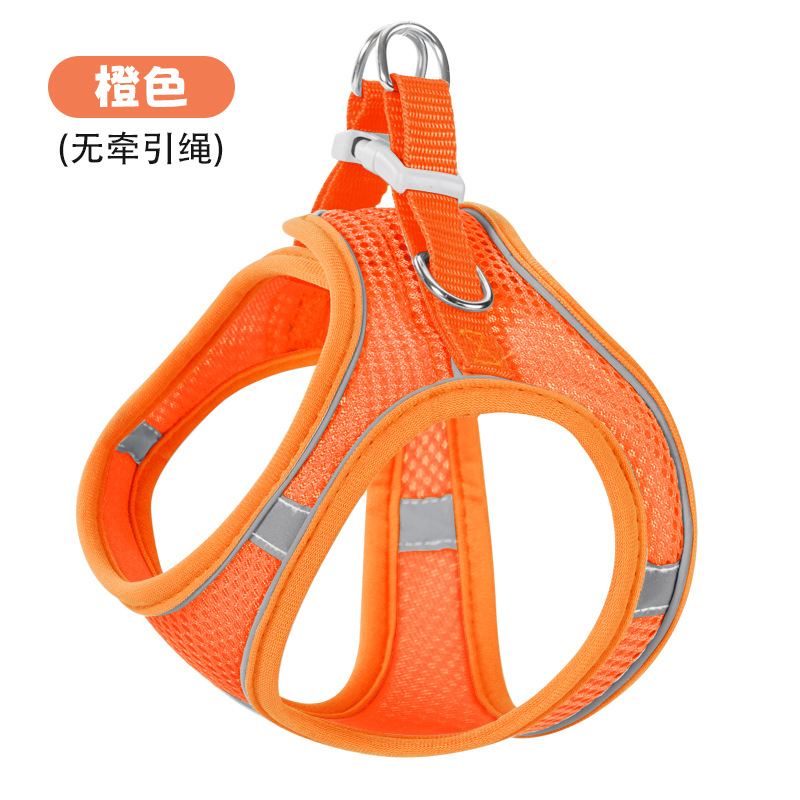 Nuevo chaleco con correa para mascotas, arnés reflectante para gatos y perros, cuerda para caminar para gatos, suministros para mascotas, fuente en stock