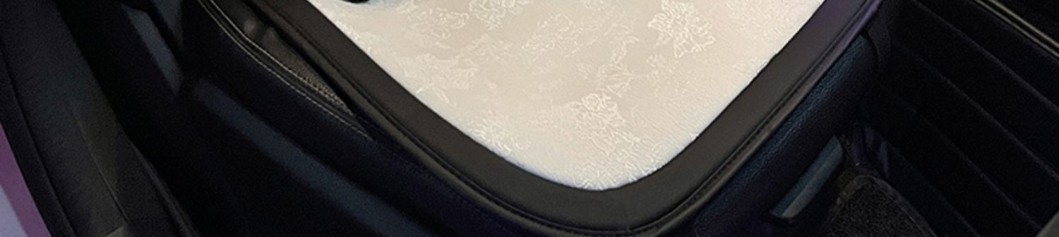 Car Seat Cushion for All Seasons, High-End Camellia Single-Piece Linen Seat Cushion, Winter Car Seat Cover for Women