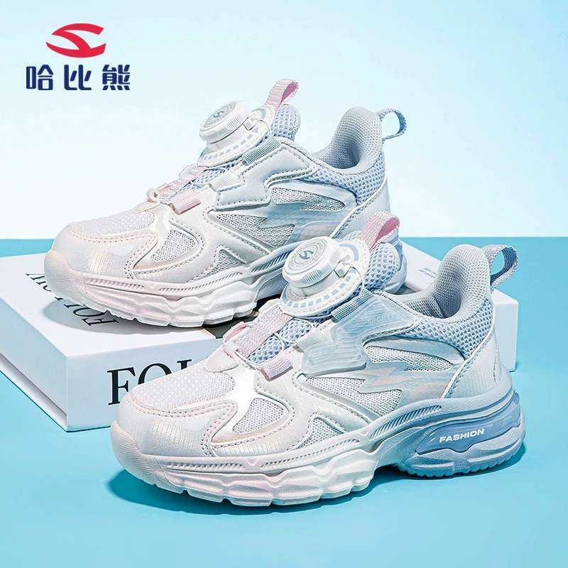 Habi Xiong Net Noodle Spring — девочковые сетчатые спортивные кроссовки Jellefast Double, повседневные с мягкой подошвой для бега