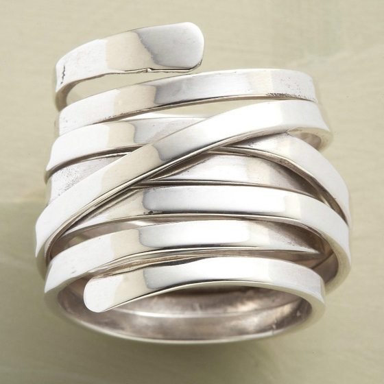 Huajie wish Europe and the United States cross-border new winding iron ring Europe and the United States simple metal wind ring manufacturers wholesale