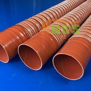 High Temperature Resistant Hose Red High Temperature Resistant Hose Telescopic Air Duct Exhaust Conveyor Pipe Flame Retardant Heat Resistant Ventilation Pipe
