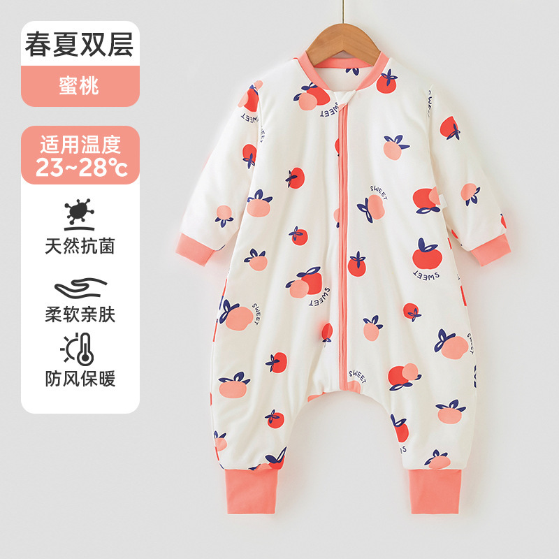 婧麒婴儿衣服春秋冬款恒温宝宝分腿儿童睡袋冬季加厚防寒四季通用|undefined