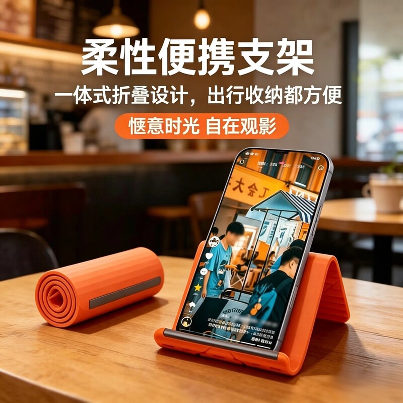 Creative Portable Desktop Foldable Stand for Watching Shows, Universal Tablet and Phone Holder, Wholesale Pvc Custom-Made Creative Portable Desktop Foldable Stand for Watching Shows, Universal Tablet and Phone Holder, Wholesale Pvc Custom-Made