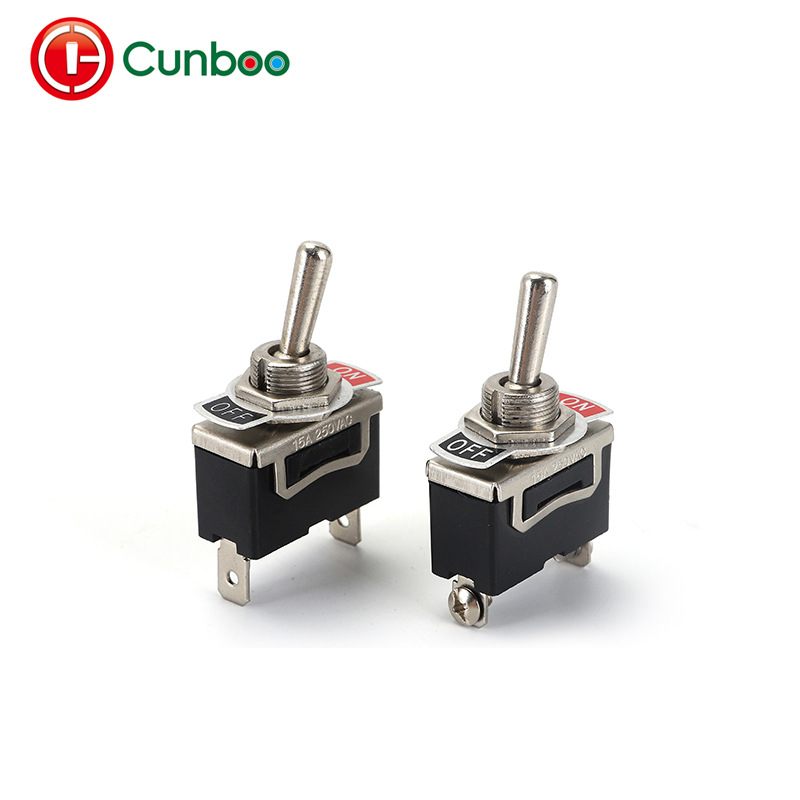 铁壳汽车轮船拨动钮扭子开关/二脚二档电源控制器开关