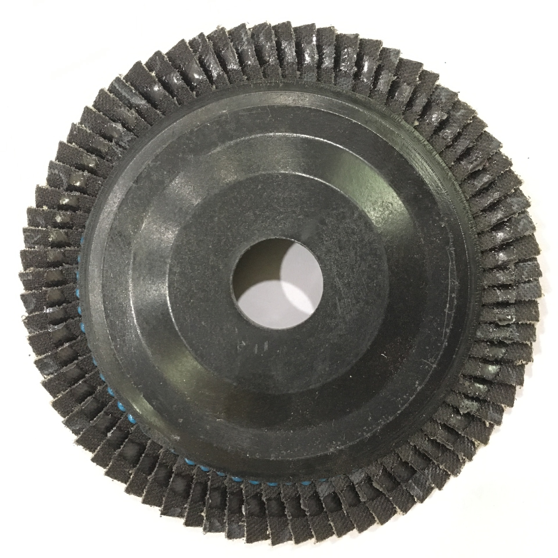 飞鹿牌72片塑盖平面砂布轮黑砂抛光打磨不锈钢