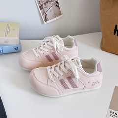 韩版丑萌软底德训鞋女2025新款透气休闲面包鞋时尚百搭板鞋A6068