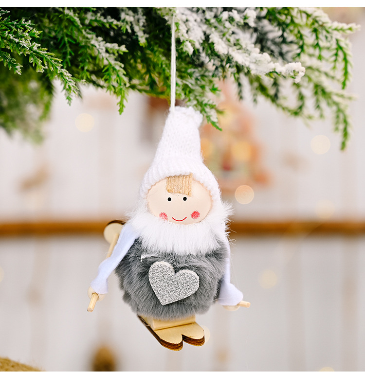 Wholesale Christmas Plush Ball Doll Pendant Decoration Nihaojewelry display picture 6