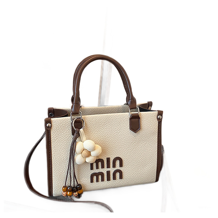 여성 PU 미니 사각 숄더백 알파벳 자수 데일리 통근 크로스백 핸드백 2026 봄