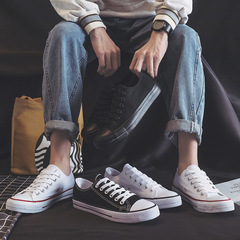 分銷富步廠家H01經典常青款帆布鞋硫化膠鞋學生布鞋低幫淺口男鞋