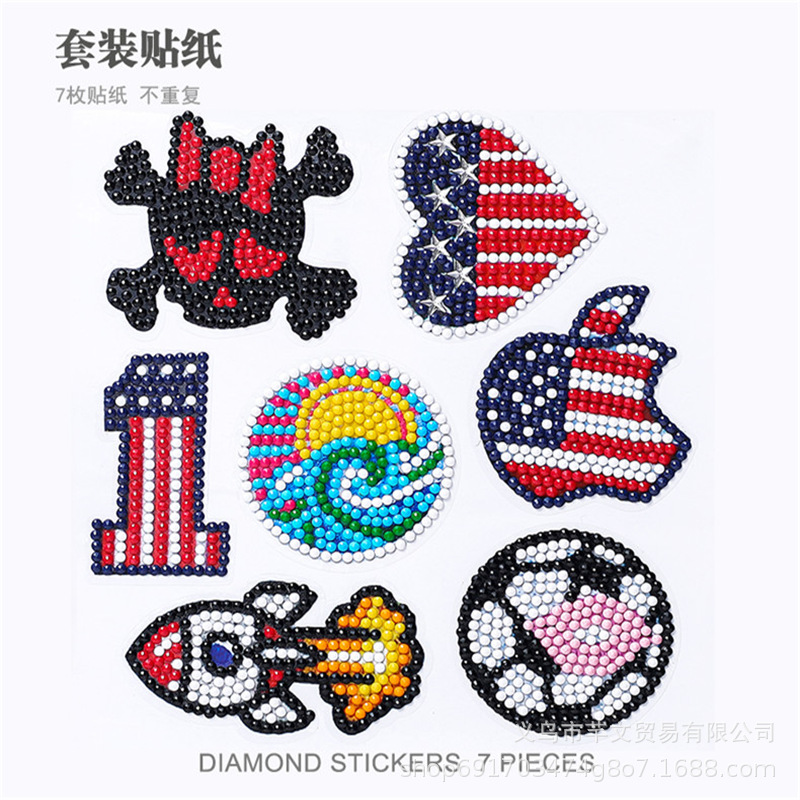 2024 nuevo estilo 5d princesa de dibujos animados pegatinas gratis pintura de diamantes artesanía para niños pegatinas decorativas de bricolaje pegatinas de refrigerador