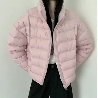 立领排骨羽绒服女新款韩版鸭绒服女批发轻薄短款外套批发