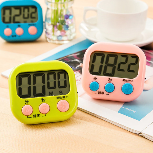 Kitchen timer small alarm clock second hand timer question time student study postgraduate entrance examination baking reminder