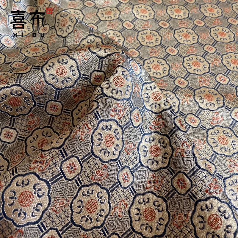 批發宋錦布頭練手碎布老料口金包團扇包邊手工diy荷包香囊娃衣碎