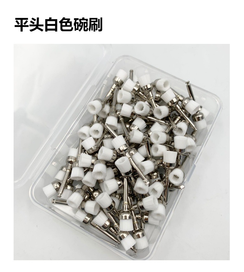 Dental Colorful Polishing Brush Polishing Cup Tooth Polishing Brush Nylon Polishing Brush Flat Head Brush Pointed Head Brush Polishing Tools