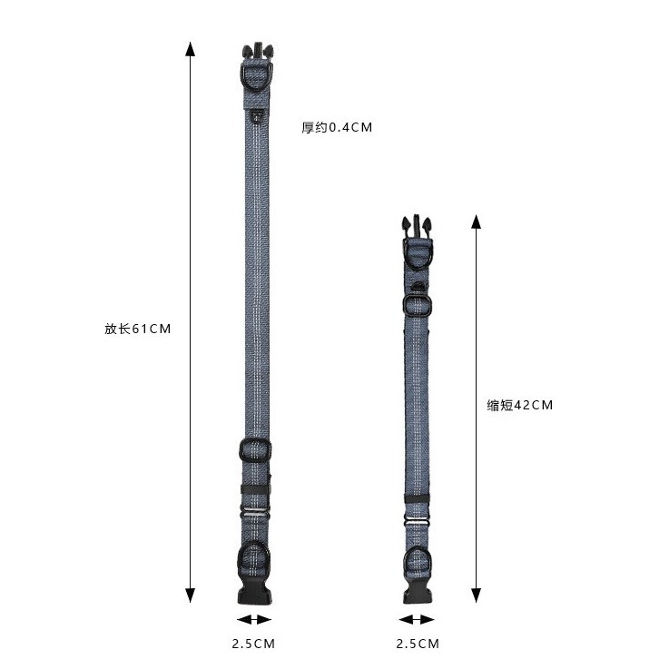 Nuevo collar de mascotas reflectante no estrangulado cómodos collar de nylon para perros collar de perros fabricantes de artículos para mascotas en stock