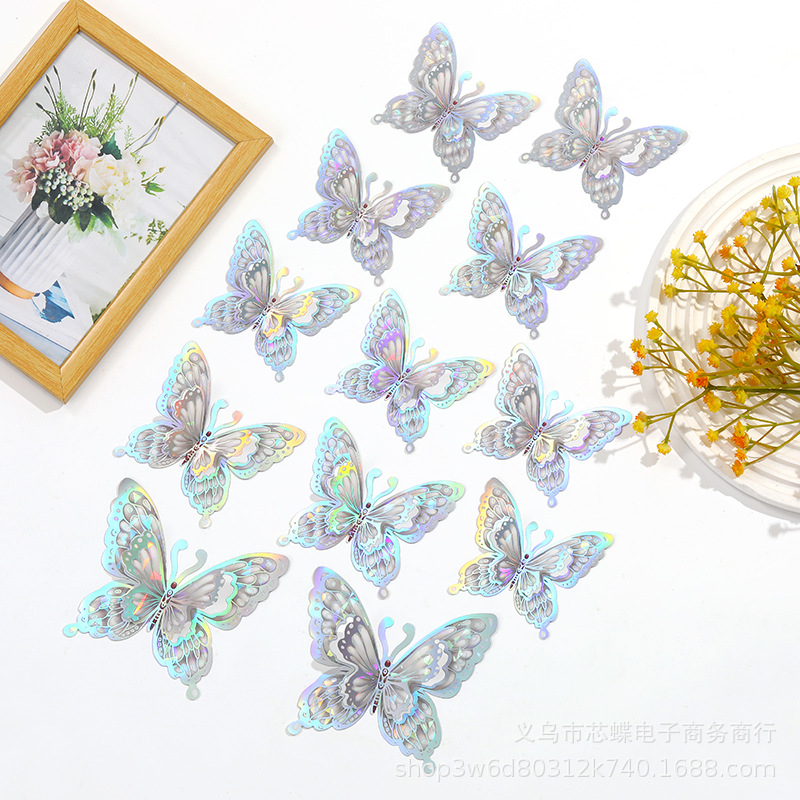 Fantasy butterfly-silver+white