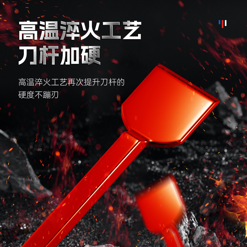 Suministros de mantenimiento de automóviles pala de cilindro de grado industrial de acero al cromo-vanadio de alta dureza, reparación de automóviles alargada, pala de cilindro de limpieza