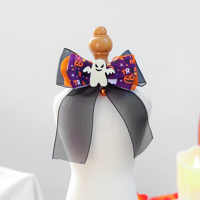 2025 秋と冬ハロウィンペット新製品アクセサリーネックウォーマーかわいい子犬と子猫ハロウィンカボチャヘッドネックウォーマー|undefined