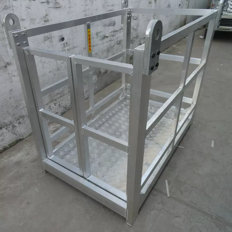 厂家供应手动式施工吊篮 铝合金吊篮 施工高空作业轻型吊篮销售