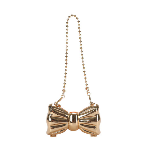 Cross-border Butterfly Metal Red Pocket  New Women's Bag Fashion High-end Evening Bag Mini Chain Crossbody Bag Summer