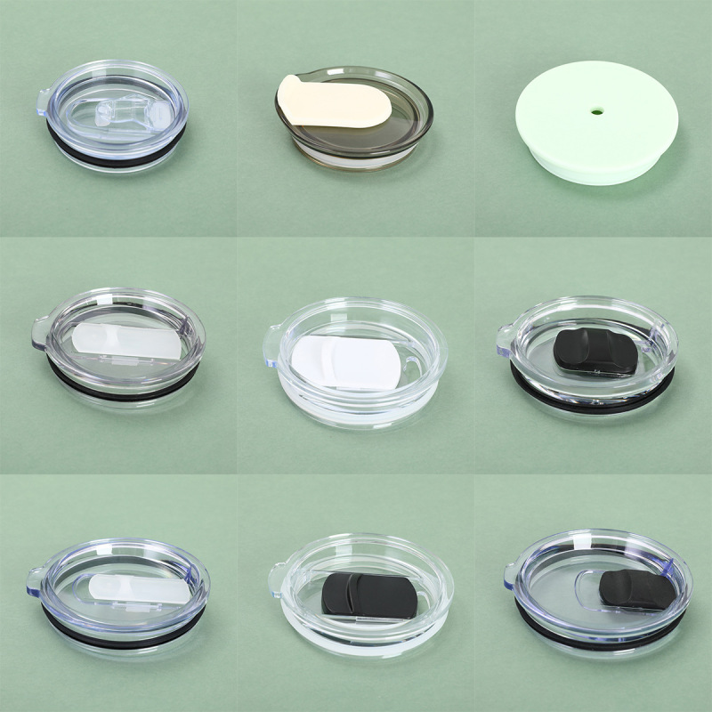 30oz Egg Cup Silicone Sealing Lid Accessible Luxury Portable Pp Push Lid Cup Lid Simple Pure Color Plastic Magnetic Lid