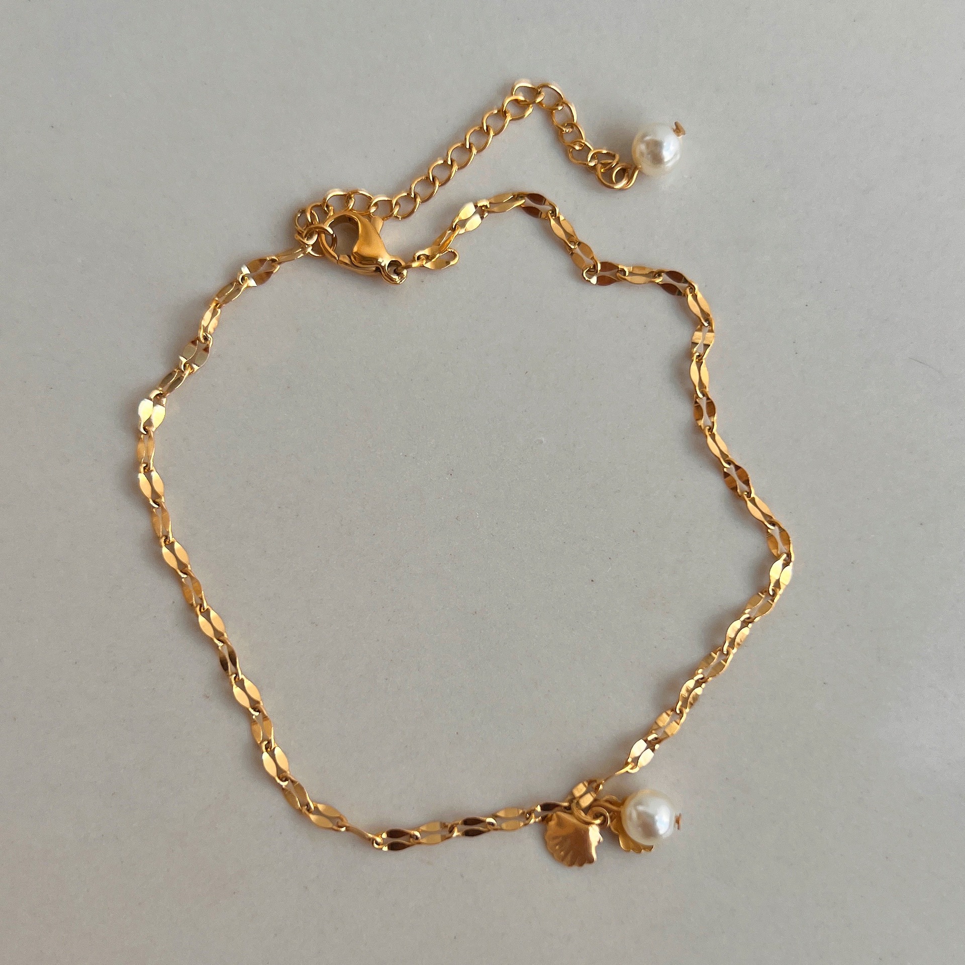6g Weight Anklet Classification 1 Piece Quantity Holiday, Daily Occasion 304 Stainless Steel Material Geometric Pattern Women's Gender Simple Style, Classic Style Style Wholesale Jewelry Simple Style Classic Style Geometric 304 Stainless Steel Anklet 1