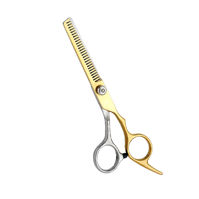 Fábrica al por mayor de 6 pulgadas tijeras de pelo profesional estilista de pelo tijeras de peluquería corte de pelo tijeras planas tijeras de dientes finos traje