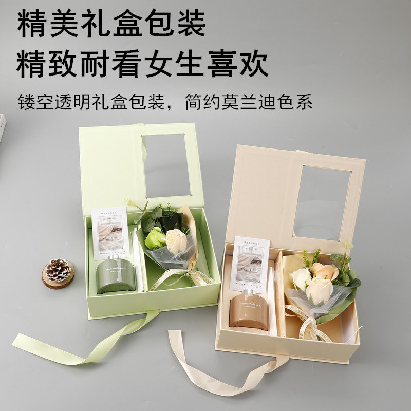 Caja de regalo floral de aromaterapia creativa para niños y niñas, maestros, amigos, Esposas, novias, cumpleaños romántico, regalo del Festival de la diosa del 8 de marzo