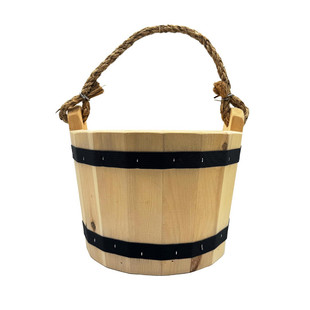 Wooden Storage Barrel Wooden Small Wooden Barrel Household Children's Toy Barrel Potted Plant Flower Pot Water Bucket Wedding Photography Props