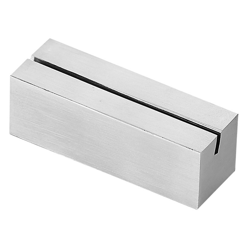 Manufacturer's Ready-Made Stainless Steel Solid Meal Card Holder Semi-Circular Business Card Holder Suitable for Cafeteria Table Number Plate Table Sign Recipe