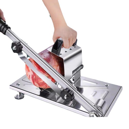 Manual Lamb Roll Slicer Home Meat Slicer 304 Frozen Meat Slicer Multi-functional Beef Lamb Meat Shredder