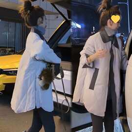 2025秋季新款时尚显瘦气质网红洋气女百搭宽松大码棉服潮