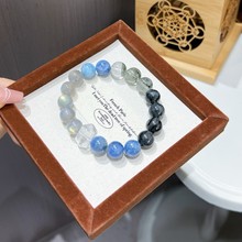 鑫梵希  天然蓝晶石，绿幽灵，黑发晶，月光石，原创设计厂家直供