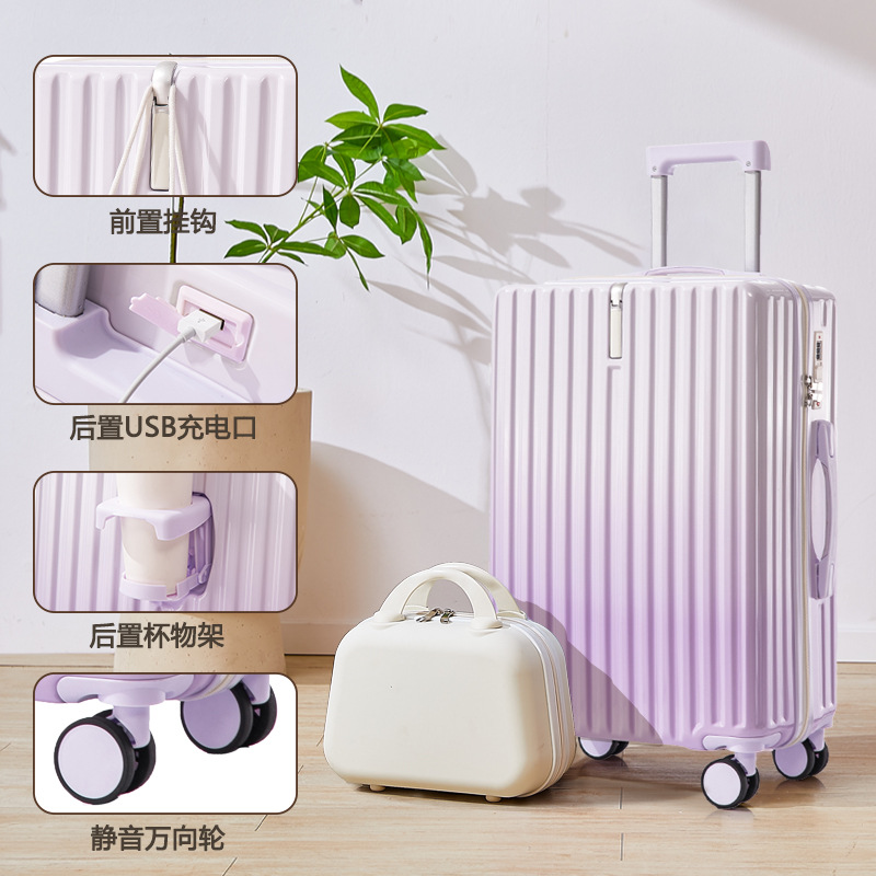 [Fábrica de selección estricta] pequeña maleta de color gradiente fresco estudiante japonesa de alto valor de cara nuevo 2025