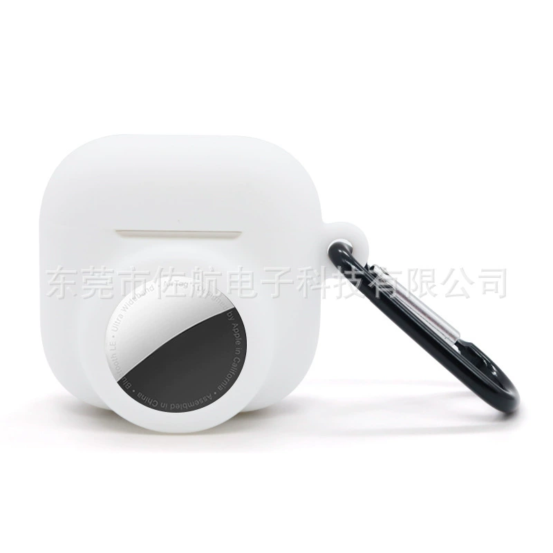 Защитный силиконовый чехол (для Apple AirPods 4) — 2-в-1 совместимый с AirTag, беспроводной Bluetooth