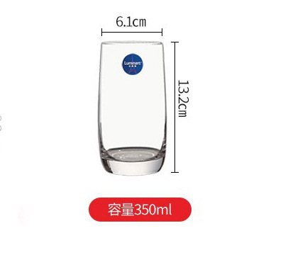 Copa cuadrada de vidrio lemeiya hogar engrosada taza de té taza de agua de vidrio reforzado conjunto taza de beber transparente