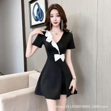 技师工作服包裙专业美容院养生会所足疗性感店技师夜场营销工服