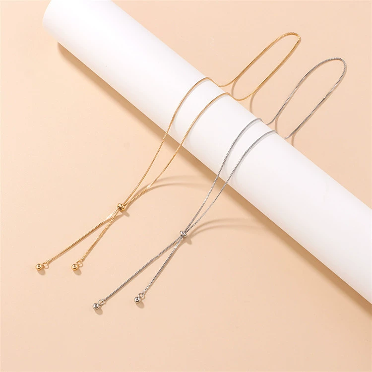 Южная Корея ожерелье Dongdaemun, женское универсальное нишевое ожерелье с кисточками, цепочка на ключицу, простое темпераментное ожерелье, холодное