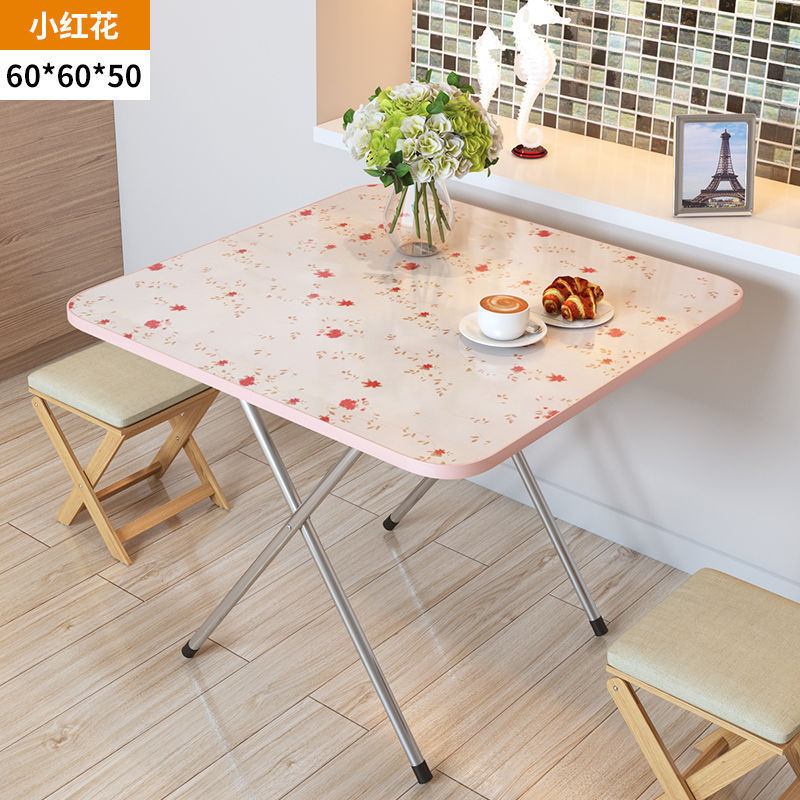 Mesa plegable, mesa de comedor, mesa de comedor, dormitorio portátil, mesa de comedor pequeña, simple para el hogar, de pie en el lado, tipo de casa pequeña